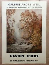 GASTON THIERY 1975 AFFICHE ORIGINALE GALERIE ANDRE WEIL PARIS