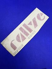 Logo Badge emblème Autocollant Sticker PEUGEOT RALLYE 205 306 208 Original Neuf