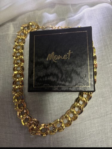 Monet collier vintage doré - vintage,