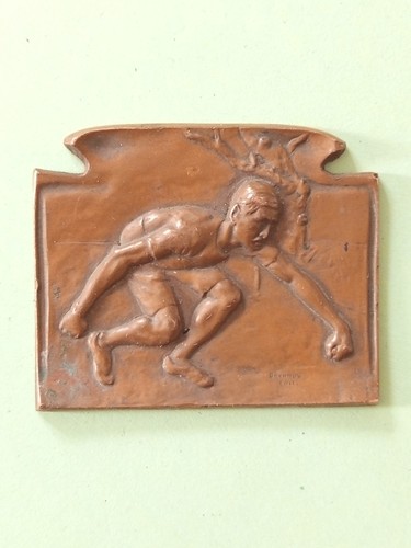 Médaille plaque bronze par - bronze,