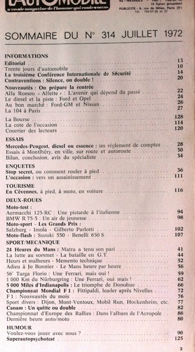 Automobile 7 1972 - l'automobile, 7/1972