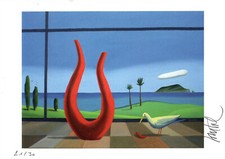 EX-LIBRIS LA LAMPE LYRE NUMEROTE ET SIGNE DE LOUSTAL NEUF