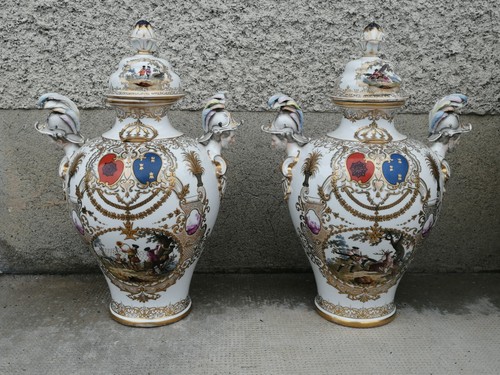 Paire vase pot couvert