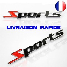 Sport Version Autocollant Voiture Auto Emblème 3D Chrome métal Badge Sticker 