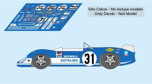 Autocollants matra ms660 - ms660, le
