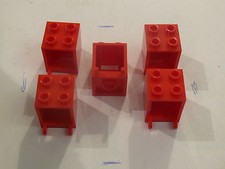 Lego 5 coffres rouges set 6949 6956 8404 4999 10218 41095 / 5 red containers