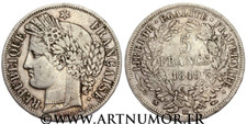 5 FRANCS CÉRÈS, 1849 BB