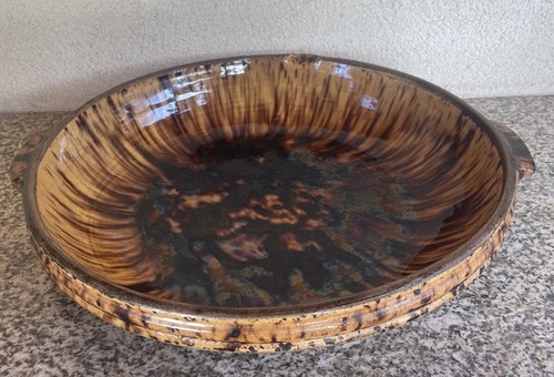 Ancien plat ovale terre - ovale,