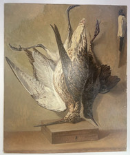 NATURE MORTE BECASSE MERLE