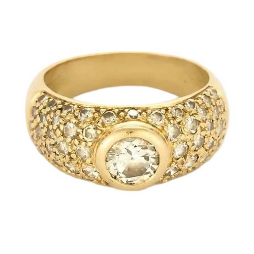 Bague jonc jaune - jonc, en