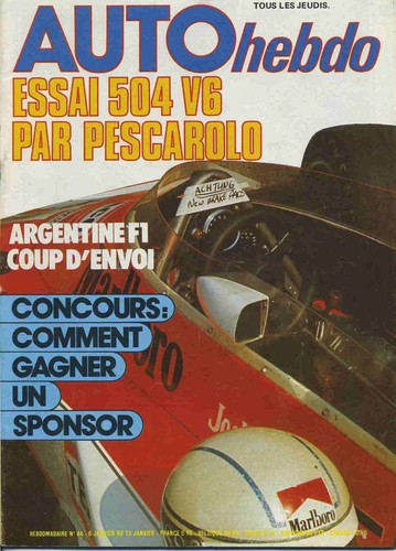 Auto hebdo 01 1977 - hebdo, gp