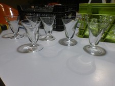 lot de 6 très ANCIEN VERRE DE