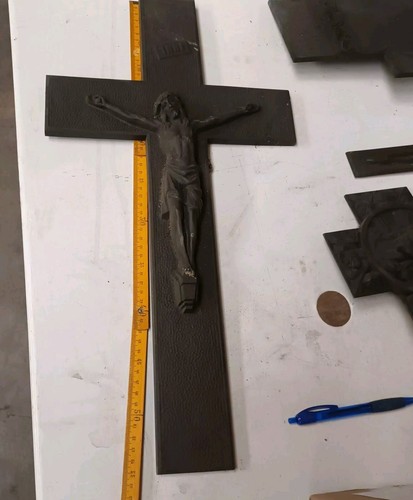 Croix christ bronze - croix,
