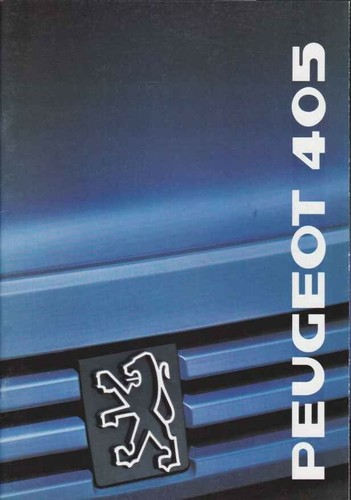 Catalogue brochure peugeot - peugeot, 405