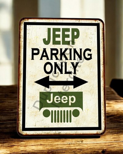 Plaque métal vintage jeep - plaque,