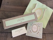 MACARONS LADUREE PARIS: LOT PETITE NOTICE MACARONS 2021-2022, PETIT SAC & BOÎTE