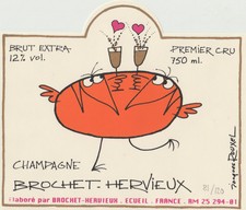 ROUXEL  etiquette  champagne