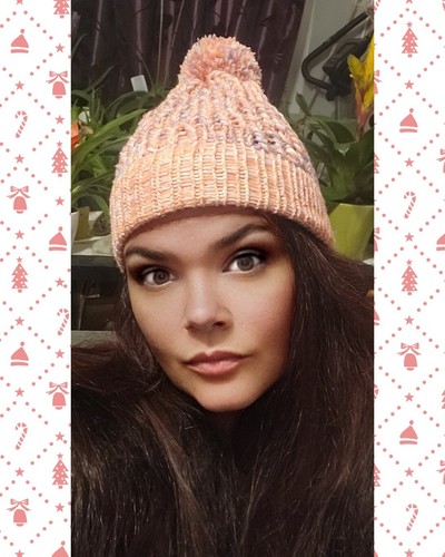 Bonnet avec pompon fait main - avec,