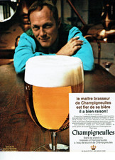 Publicité Advertising 1125  1969    Champigneulles  maitre brasseur fièr  bière