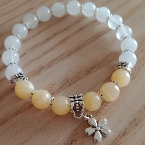 Bracelet marguerite jade - marguerite,