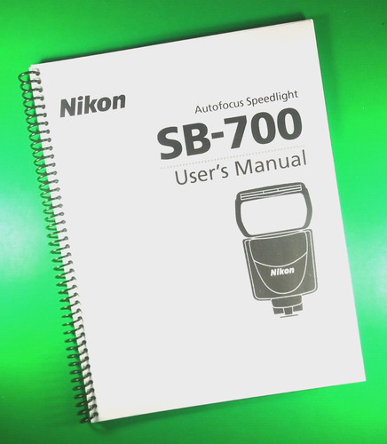 Owners manual for - owners, sb-700
