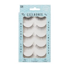 Kit Faux Cils 5 Paires 10 Pièces Cils + Colle Volumineux Extension Haute Qualité