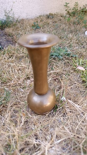 Vase bronze doré - vase,