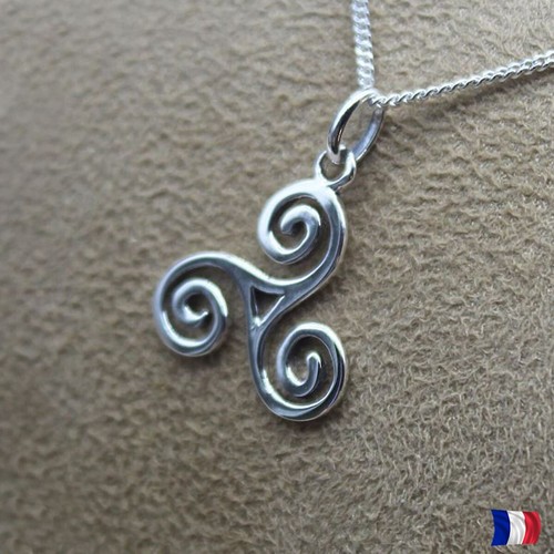 Pendentif triskel argent 925 - triskel,