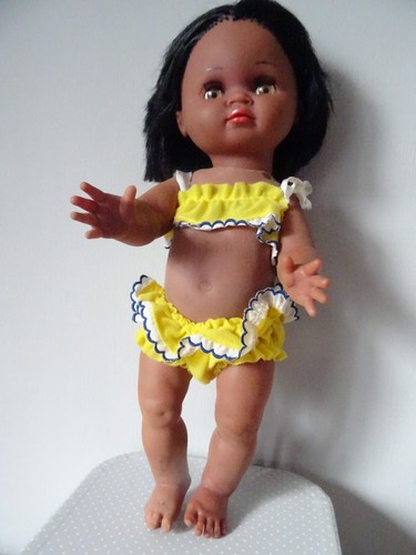Poupee ancienne noire metis - ancienne,