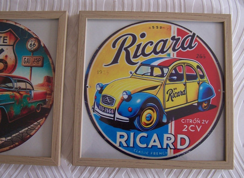 Cadre plaque ronde citroen - et,