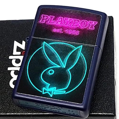 Zippo play boy neon navy - play, matte