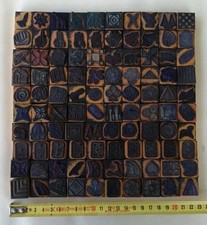 AR2 - Lot de 100 tampons anciens scrapbooking école déco dessin 