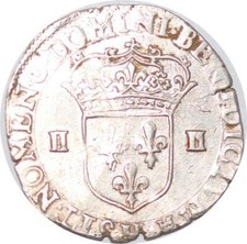 S4202 Rare 1/4 écu Henri III