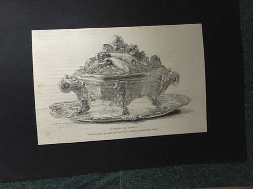 Soupière argent gravure - argent,