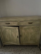 commode art déco patine ivoire 