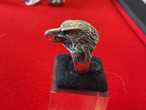 Bague aigle argent - aigle, massif