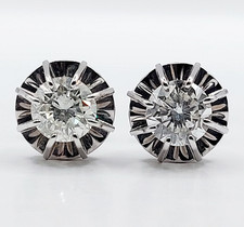 Puces d'oreilles vintage or