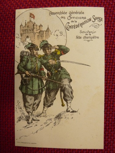 Cpa militaria suisse - militaria,