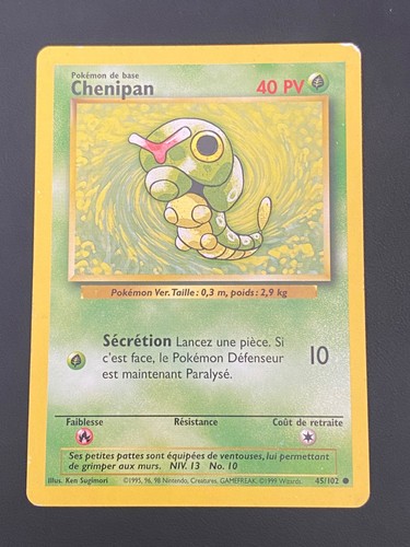 Carte pokemon chenipan - carte,