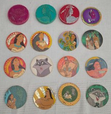 vintage lot ancien pog,s et   kini  pocahontas en état moyen