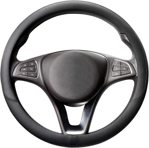 Couvre volant cuir - cuir, microfibre
