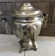 Ancien Samovar Électrique Russe En Inox