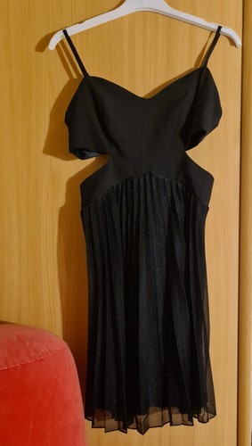 Robe noire paillettes - noire,