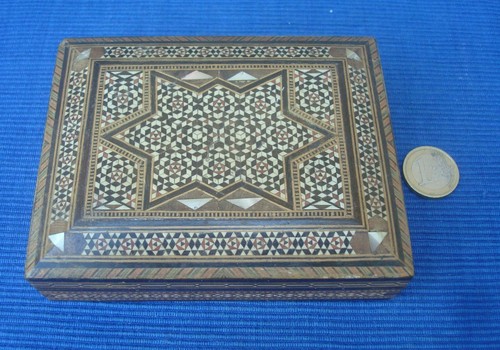 V41 boite marqueterie bois - v41,