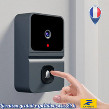Sonnette Vidéo Sans Fil WiFi - Caméra HD 1080p - Vision Nocturne - Audio Bidirec