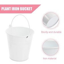  5 Pcs Mini Pot De Fleur Metal