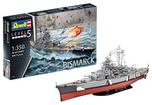 Revell 5040 cuirassé - revell, bismarck
