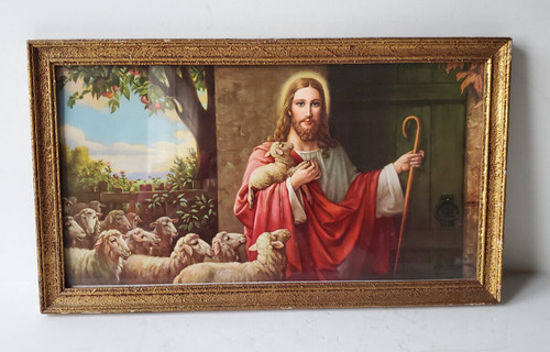 Tableau religieux bois - religieux, en