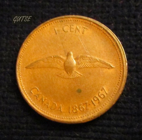 Gutse canada centime 1967 - canada,,