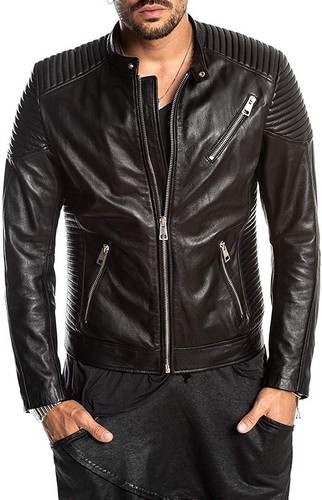 Blouson cuir homme - , motard